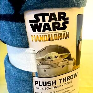 New DISNEY, STAR WARS, MANDALORIAN, Plush Throw, 46" x 60", SUPER SOFT